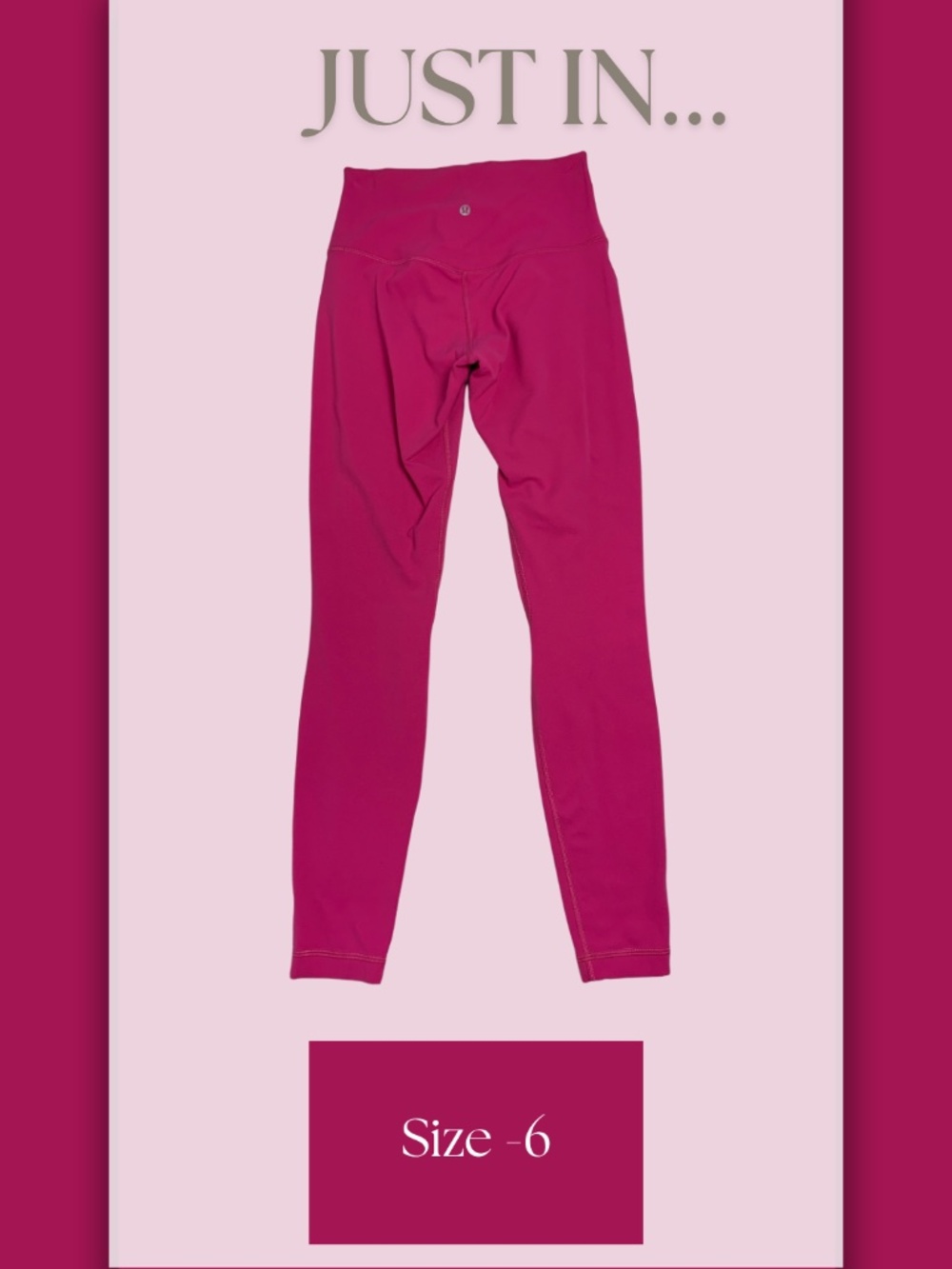 lululemon Align Vibrant Pink Athletic Leggings Pink 6 Activewear Athleisure
